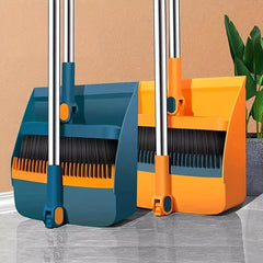 Soft Hair Broom & Dustpan Set Stainless Steel Pole