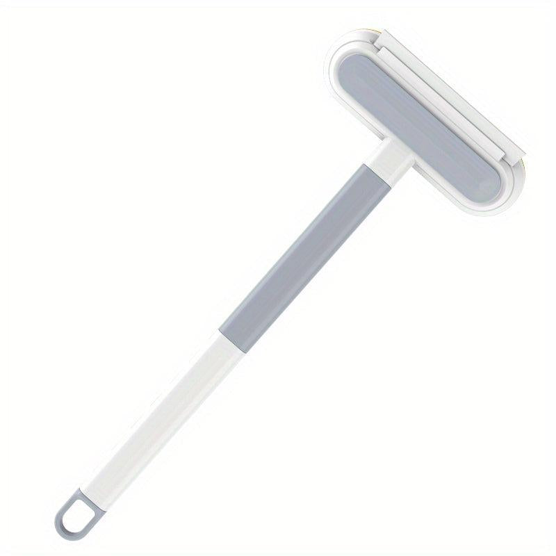 2pcs 3 In 1 Glass Tile Cleaning Brush With Handle Multifunctional Car Window Cle