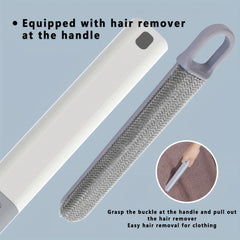 2pcs 3 In 1 Glass Tile Cleaning Brush With Handle Multifunctional Car Window Cle