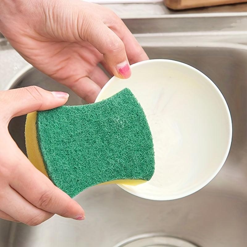5pcs Double Sided Scouring Pad for Household Cleaning