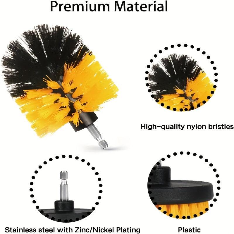 22Pc Drill Brush Attachments Set Scrub Pads, Sponge Buffing Pads