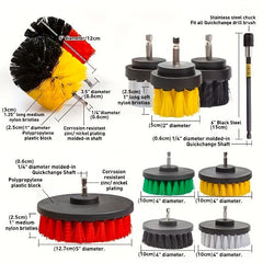 22Pc Drill Brush Attachments Set Scrub Pads, Sponge Buffing Pads