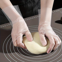 100pcs Disposable Gloves Special Latex Tpe Material Baking Catering