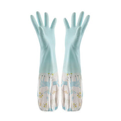 Cartoon Dishwashing Gloves Household Kitchen Long Sleeve Cleaning Glove