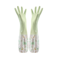 Cartoon Dishwashing Gloves Household Kitchen Long Sleeve Cleaning Glove