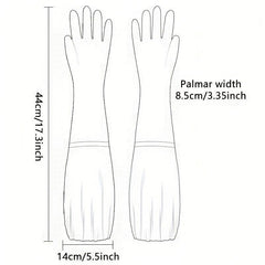 Winter Long Thermal Gloves Plus Velvet Cleaning Gloves Waterproof