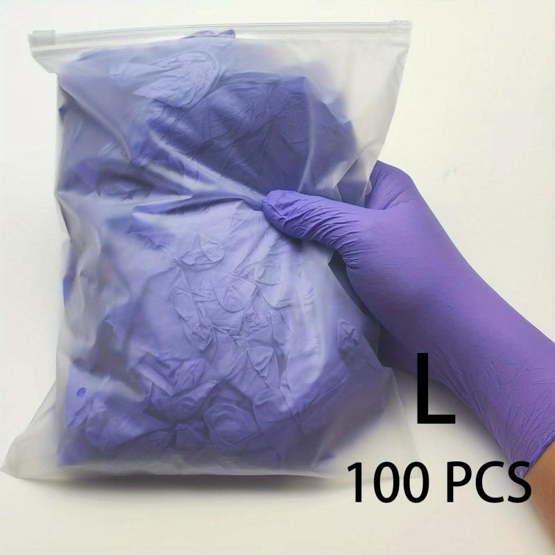 100 Pcs Nitrile Gloves Powder Latex Ambidextrous Cleaning Pet Care