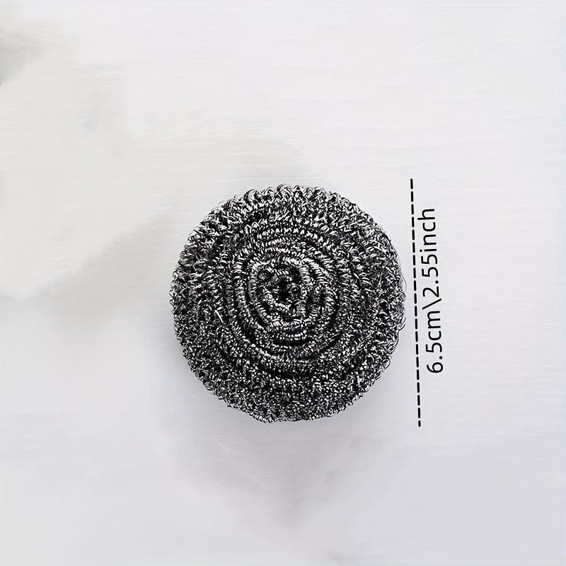 6pcs Stainless Steel Bottle Brush & Wire Ball Scrubbers for Pot Pan Dish Washing