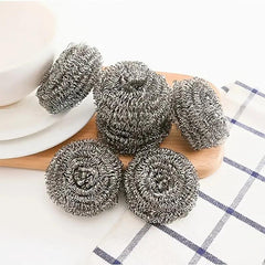 6pcs Stainless Steel Bottle Brush & Wire Ball Scrubbers for Pot Pan Dish Washing