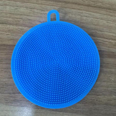 Silicone Dish Scrubber Kitchen Sponges Double Sided Cleaning Gadget