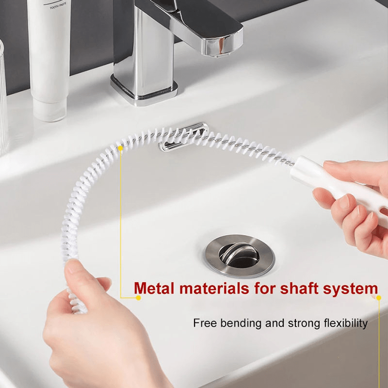 Pipe Dredging Brush Hair Sewer Sink Cleaning Drain Cleaner Tool