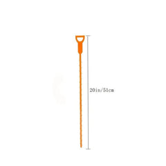 8pcs Drain Clog Remover Tool Plastic Hook Pipe Dredger Household