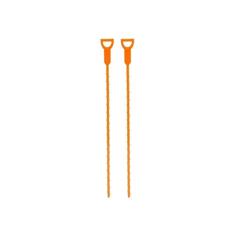 8pcs Drain Clog Remover Tool Plastic Hook Pipe Dredger Household