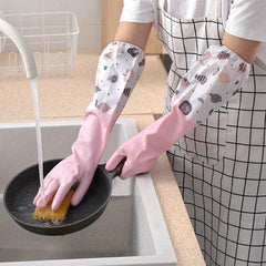 1pc PVC Housework Gloves Thin Bundle Mouth Housework Gloves