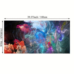Geometric Clouds Abstract Painting Canvas Art Wall Decoration