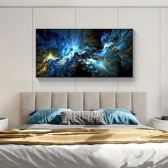 Geometric Clouds Abstract Painting Canvas Art Wall Decoration