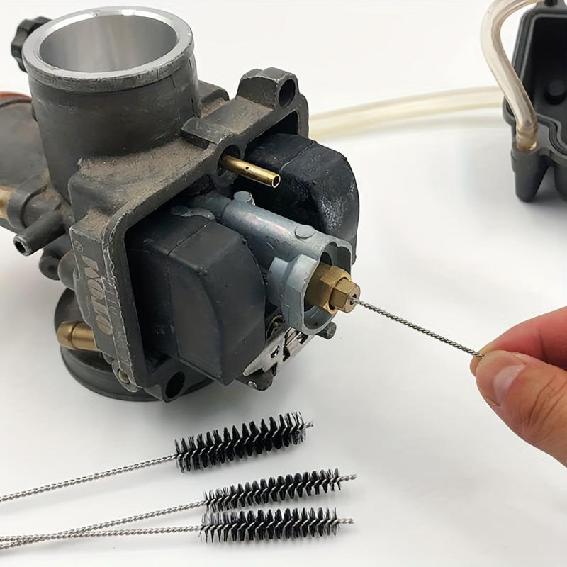 Carburetor Cleaning Brush Set 10 12 15 Needle Torch Tip Cleaner Carbon Kit