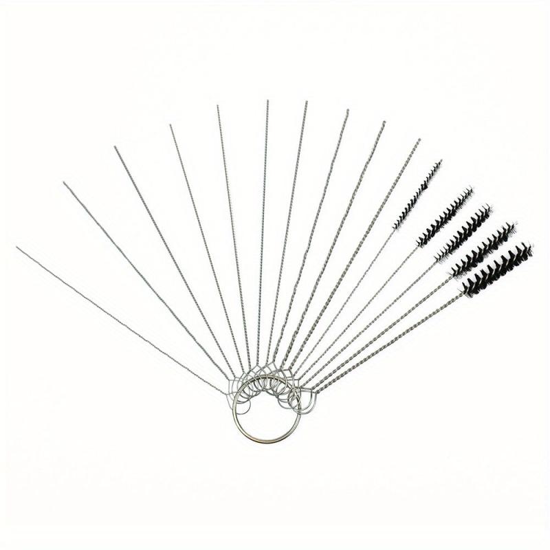 Carburetor Cleaning Brush Set 10 12 15 Needle Torch Tip Cleaner Carbon Kit