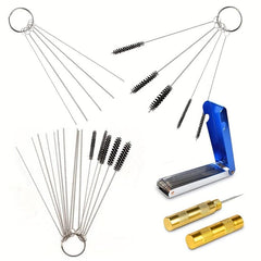 Carburetor Cleaning Brush Set 10 12 15 Needle Torch Tip Cleaner Carbon Kit
