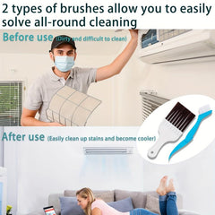 4pcs Condenser Fin Cleaning Brush Coil Comb Stainless Steel Refrigerator Cleaner