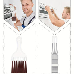 4pcs Condenser Fin Cleaning Brush Coil Comb Stainless Steel Refrigerator Cleaner