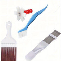 4pcs Condenser Fin Cleaning Brush Coil Comb Stainless Steel Refrigerator Cleaner