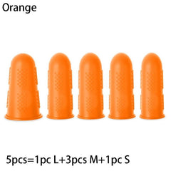 5pcs Protective Silicone Finger Thimble Caps for Sewing Quilting