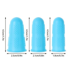 5pcs Protective Silicone Finger Thimble Caps for Sewing Quilting