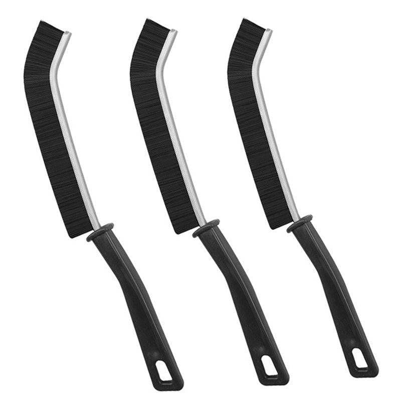 3pcs Groove Cleaning Brush Long Handle Hard Bristle Multifunctional
