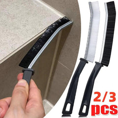3pcs Groove Cleaning Brush Long Handle Hard Bristle Multifunctional