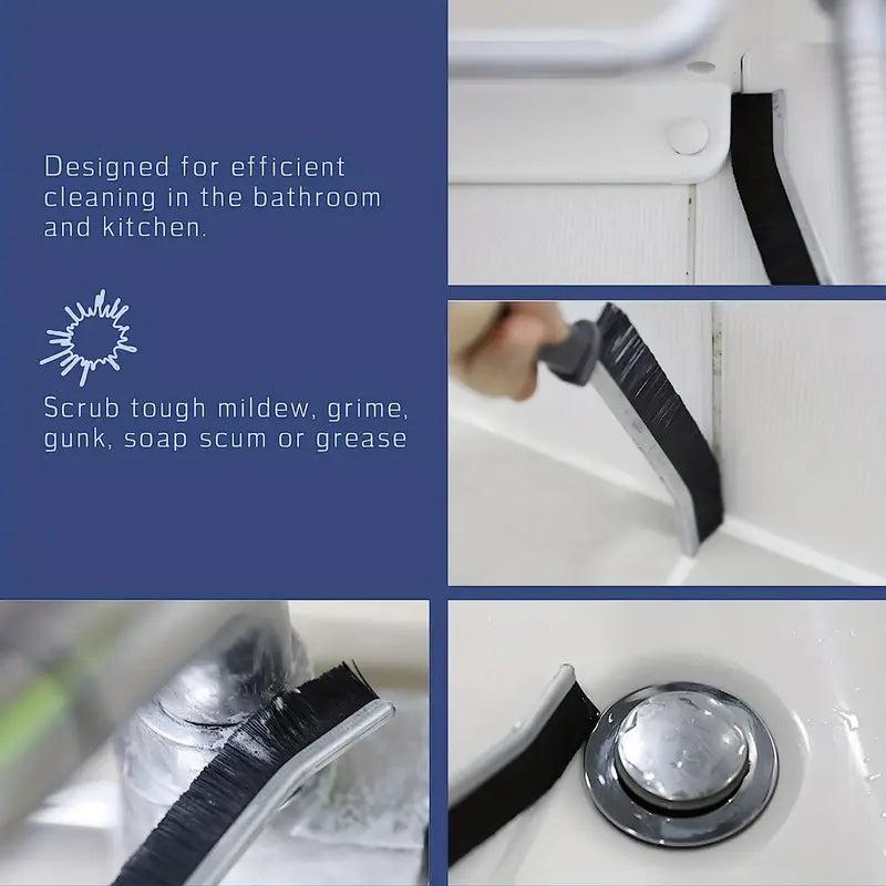 2pcs Groove Cleaning Brush Hard Bristle Multifunctional Crevice Brush