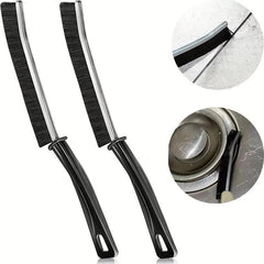 2pcs Groove Cleaning Brush Hard Bristle Multifunctional Crevice Brush