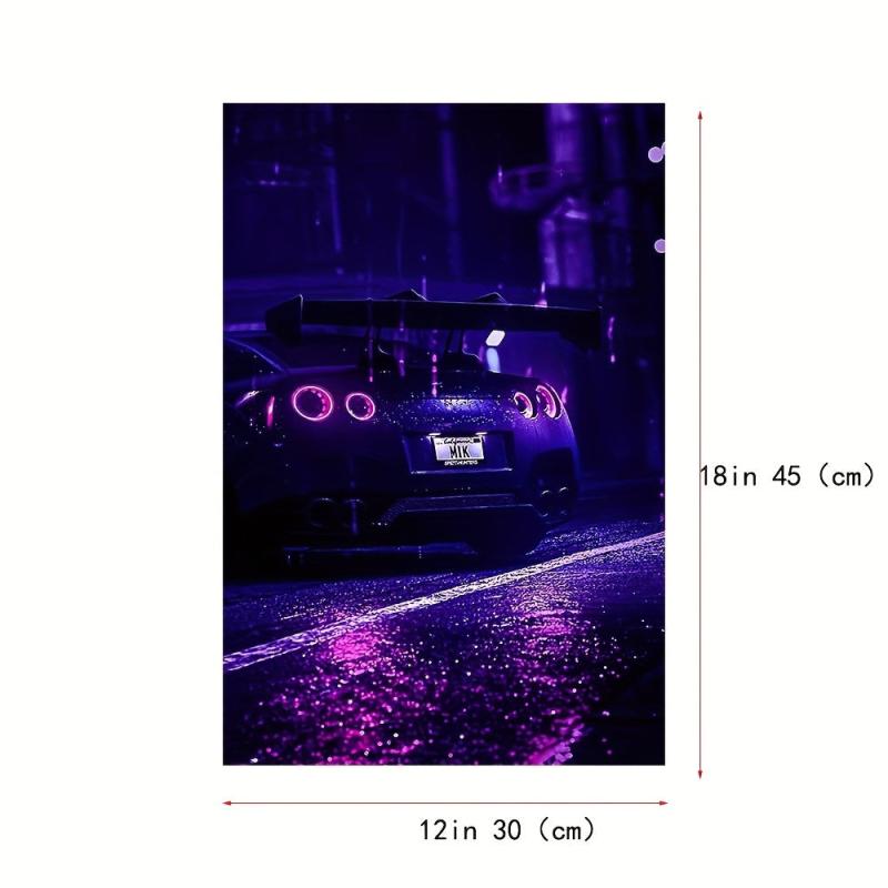Car Painting on Canvas Wall Art for Home Decor