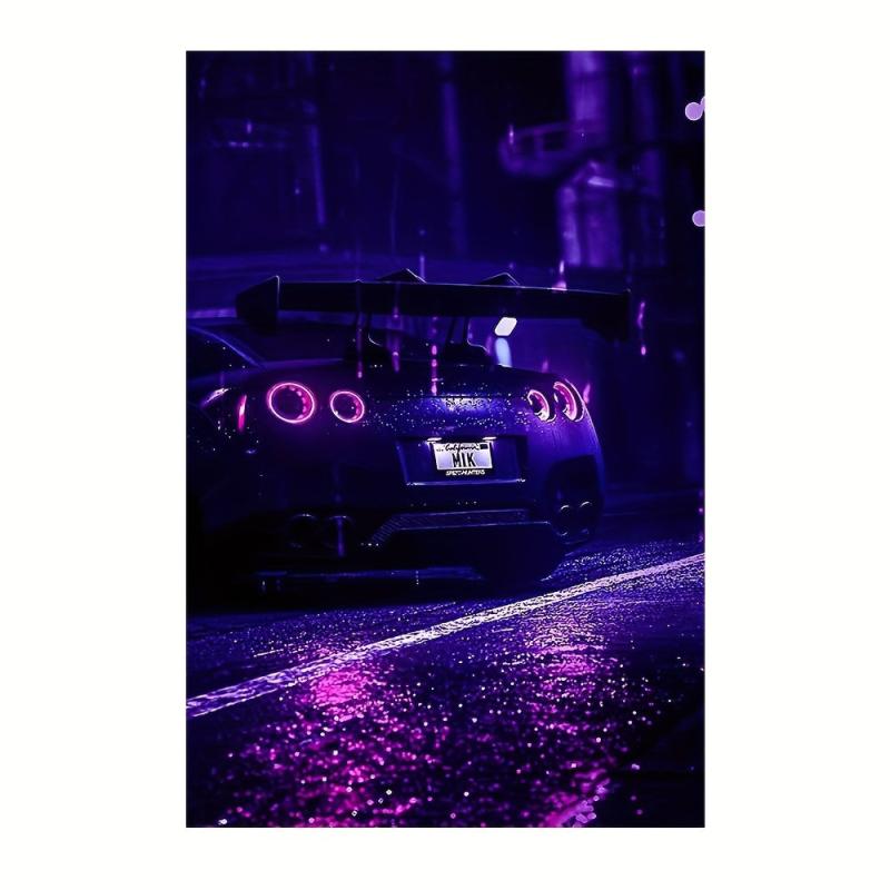 Car Painting on Canvas Wall Art for Home Decor