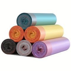 60pcs 5roll Drawstring Garbage Bag Thickened Disposable Trash Bag
