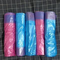 60pcs 5roll Drawstring Garbage Bag Thickened Disposable Trash Bag