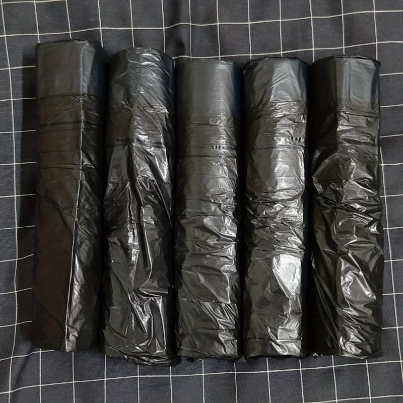 60pcs 5roll Drawstring Garbage Bag Thickened Disposable Trash Bag