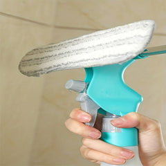 4-In-1 Glass Wiper with Spray Bottle Multifunctional Window Cleaning Brush