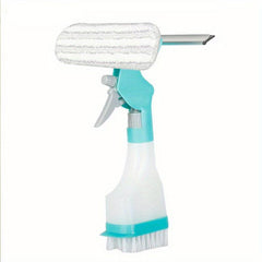 4-In-1 Glass Wiper with Spray Bottle Multifunctional Window Cleaning Brush