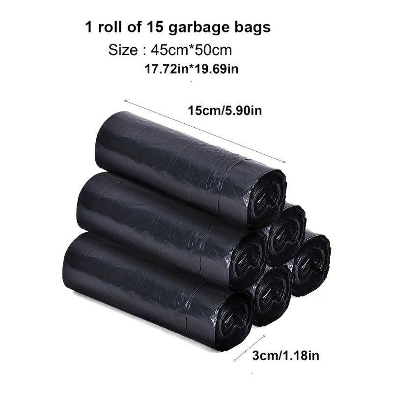 45pcs 3roll Drawstring Garbage Bag Large Thickened Disposable Garbage Bag