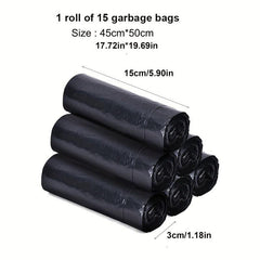 45pcs 3roll Drawstring Garbage Bag Large Thickened Disposable Garbage Bag