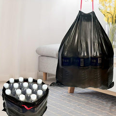 45pcs 3roll Drawstring Garbage Bag Large Thickened Disposable Garbage Bag