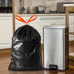 45pcs 3roll Drawstring Garbage Bag Large Thickened Disposable Garbage Bag