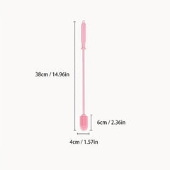 Silicone Cleaning Cup Brush for Kitchen Glassware, Red Wine Glasses
