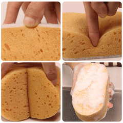 3pcs Cleaning Sponges Multifunctional Non Scratch Scrubbing Dish Sponges