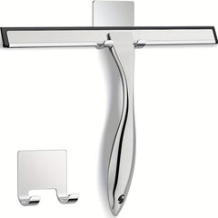 2 Pack Stainless Steel Shower Scraper w/ Adhesive Hook
