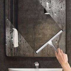 2 Pack Stainless Steel Shower Scraper w/ Adhesive Hook