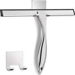 2 Pack Stainless Steel Shower Scraper w/ Adhesive Hook