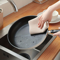 2pcs Rag Square Towel Rag Wipe Hand Towel Tea Towel Honeycomb Absorbent