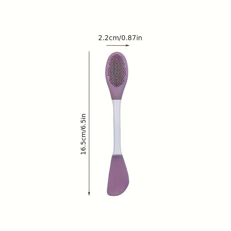Double Head Mask Brush Silicone Face Wash Brush Mud Film Applicator